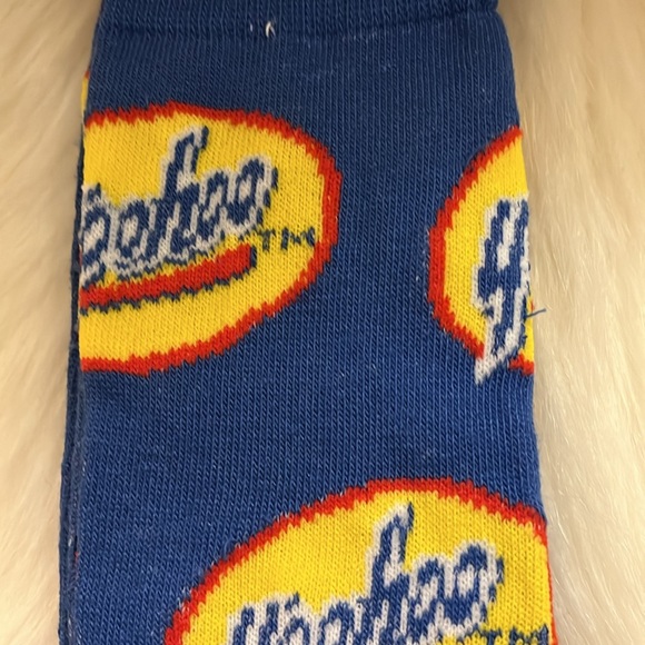 Yahoo Blue, Red, Yellow, & White Crew Socks - Picture 16 of 17